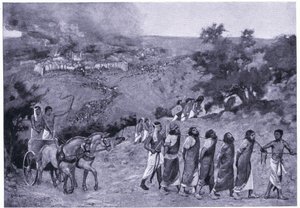 Acampamento egípcio no Monte das Oliveiras, c.1920 (litho)
