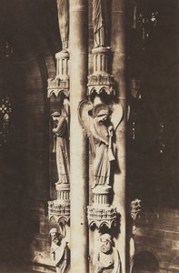 Catedral de Estrasburgo, Coluna do Anjo, c. 1858 (foto) de Charles David Winter