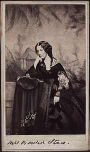 Retrato de Harriet Beecher Stowe 1811-1896, ca 1860.