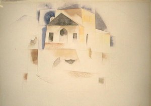 Casa das Bermudas (aguarela sobre papel) de Charles Demuth