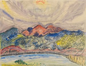 Paisagem adiantada, 1914 de Charles Demuth