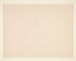 Mulher sentada na praia, provavelmente em Provincetown de Charles Demuth