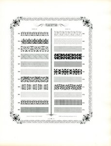 Coleção de tiras decorativas ornamentais (impressão)