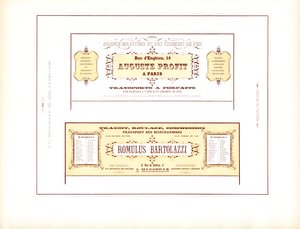 Cartões de visita decorativos para empresas de transportes (imprimir) de Charles Derriey