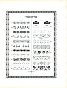 Elementos decorativos tipográficos elegantes (impressão)