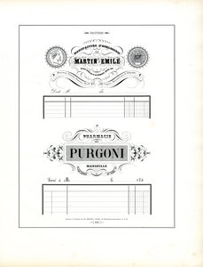 Papel timbrado elegante para relojoeiro e farmácia (impressão) de Charles Derriey