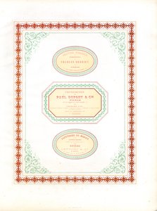 Folha de modelo para papéis comerciais e conceção de rótulos (imprimir) de Charles Derriey