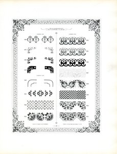 Vinhetas ornamentais e peças de canto (impressão) de Charles Derriey