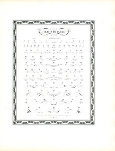 Catálogo de amostras para Floreados de caneta caligráfica - Primeira série (impressão)