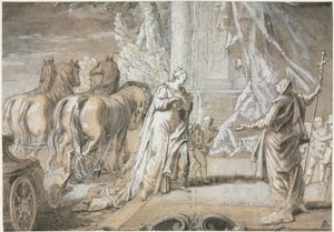 Madame de Maintenon Retornando à Igreja Católica [2], década de 1700. de Charles Dominique Joseph Eisen