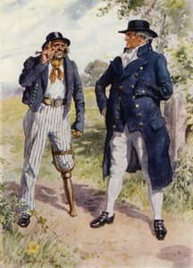 Ilustração para The Amateur Gentleman de Jeffery Farnol (cor litho)