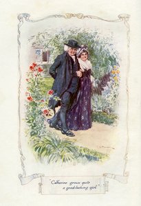 Catherine cresce bastante boa garota, 1907 (ilustração) de Charles Edmund Brock