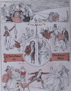 Natal no dia de Dickens de Charles Edmund Brock