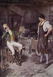Ilustração para a estrada larga um romance de Kent de Charles Edmund Brock