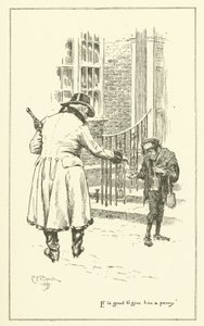 Ilustração para The Essays of Elia de Charles Lamb (gravura) de Charles Edmund Brock
