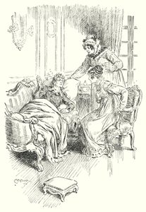 Notícias da Batalha (litho) de Charles Edmund Brock