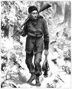 Caçador canadense, século XIX.