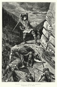 Roland Frappa Au Perron De Sardoine (gravura) de Charles Edouard Delort