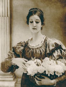Peônias (fotogravura) de Charles Edward (after) Perugini