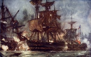 O Majestoso na Batalha do Nilo, 1798