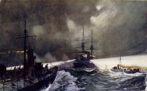 Barcos de Torpedo em Ação nas Manobras Navais