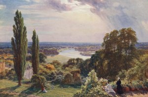 O Tamisa a partir de Richmond Hill (litografia a cores)