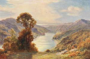 O Wye perto da sua confluência com o Severn (litografia a cores)