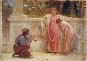 O lagarto verde, 1902 (lápis e óleo a bordo)