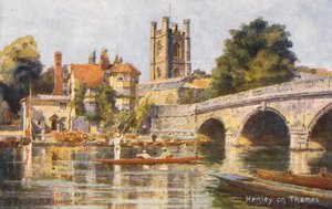 Rio Tamisa: Henley on Thames (litografia a cores)