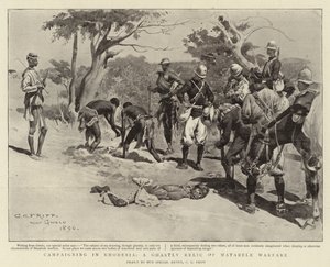 Campanha na Rodésia, uma Relíquia Medonha de Guerra Matabele