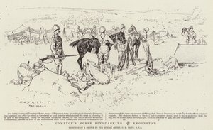 Acampamento de Cavalos de Compton na Kroonstad de Charles Edwin Fripp