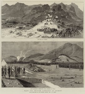 Com a guarnição britânica em Suakim de Charles Edwin Fripp