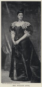 Sra. William Astor (litho) de Charles Emile Auguste Carolus Duran