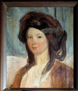 Retrato de Juliette Drouet (1806-1883), atriz e dona de Victor Hugo Pintura de Charles Emile Champmartin (1797-1883) Paris do século XIX, lar Victor Hugo