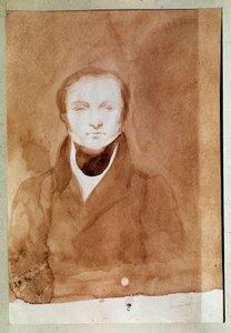 Retrato de Prosper Merimee (1803-1870) escritor francês. Desenho de Charles Emile Callande de Champmartin, cerca de 1840-1850. Aquarela. Castelo de Compiegne.