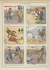 Na terra dos apaches. Ilustração para Le Rire