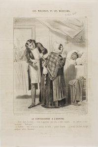 Contrabando no Hospital (ilustração 26) de Charles Emile Jacque