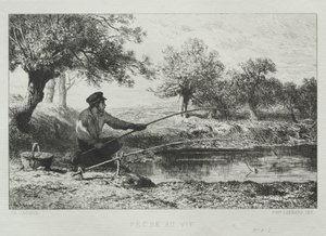 Pescaria. de Charles Emile Jacque