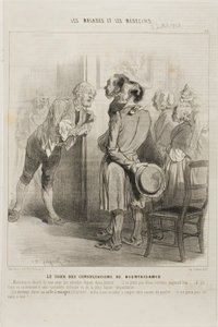 Dia da consulta médica gratuita (placa 16) de Charles Emile Jacque