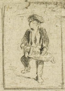 Jogador de Hurdy-Gurdy de Charles Emile Jacque