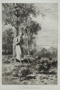 O guardião da Turquia. de Charles Emile Jacque