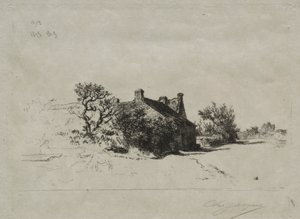 As pequenas casas Kercassier, 1875. de Charles Emile Jacque