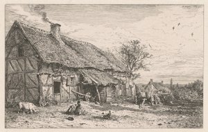 Casa de camponês de Charles Emile Jacque