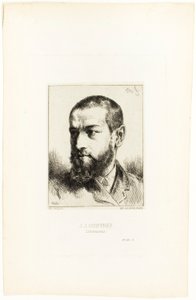 Retrato de J. J. Guifrey de Charles Emile Jacque