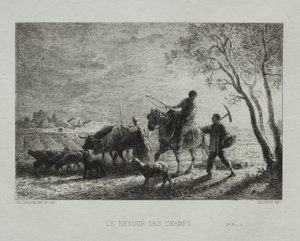 Retorno dos Campos de Charles Emile Jacque