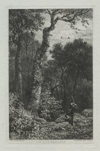 Atirar na Galinhola de Charles Emile Jacque