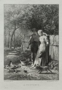 Primavera. de Charles Emile Jacque