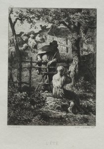 Dia de verão de Charles Emile Jacque
