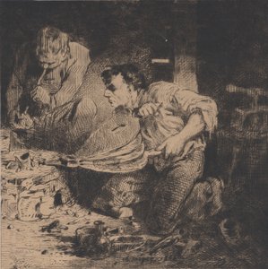 Os Falsificadores, 1843. de Charles Emile Jacque