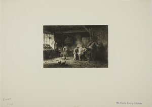 A loja do ferrador de Charles Emile Jacque